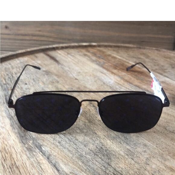 Tomas Maier Rubber Blinders Palm Tree Printed Mirrored Aviator Sunglasses $540 - Picture 4 of 12